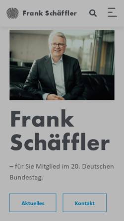 Vorschau der mobilen Webseite www.frank-schaeffler.de, Schäffler, Frank