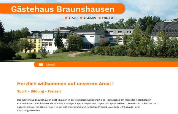 Vorschau von www.gaestehaus-braunshausen.de, STB Saarländischer Turnerbund e.V. Sport- und Freizeithotel Braunshausen