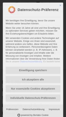 Vorschau der mobilen Webseite www.witte-group.de, Witte Plusguide Fahrzeug-Sicherheits-Produkte GmbH