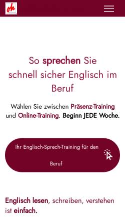 Vorschau der mobilen Webseite www.okenglisch.de, OK Englisch-Training