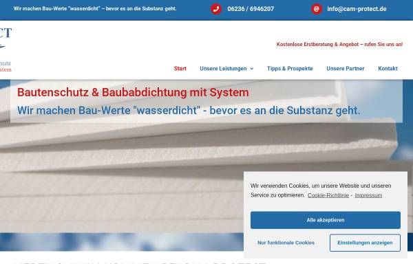 CAM - PROTECT Bauabdichtung mit System