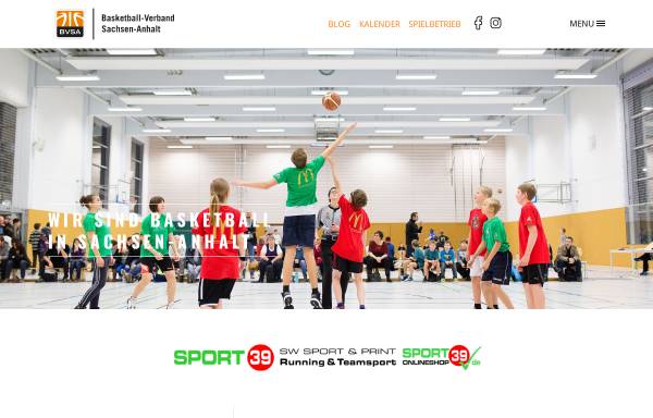 Vorschau von bvsa.de, Basketballverband Sachsen-Anhalt e.V.