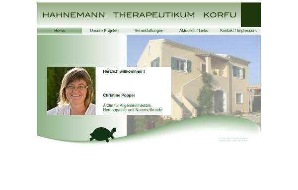 Vorschau von www.hahnemann-therapeutikum.de, Hahnemann-Therapeutikum Korfu