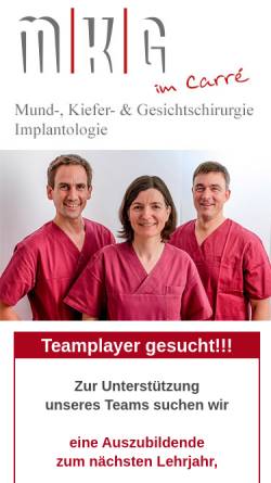 Vorschau der mobilen Webseite www.dr-dr-becker-mkg-goettingen.de, Becker, Dr. med. Dr. med. dent. Hans-Joachim und Schlüter, Dr. med. dent. Barbara