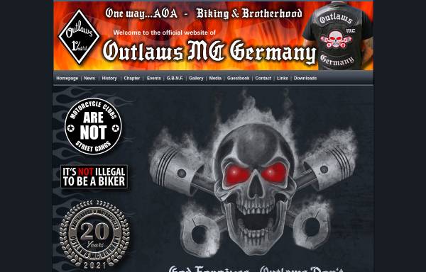 Vorschau von outlawsmc.de, Outlaws MC Germany