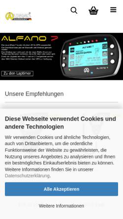 Vorschau der mobilen Webseite www.alfano.de, Alfano Deutschland