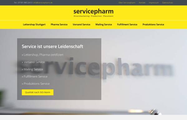 Vorschau von www.servicepharm.de, Servicepharm GmbH