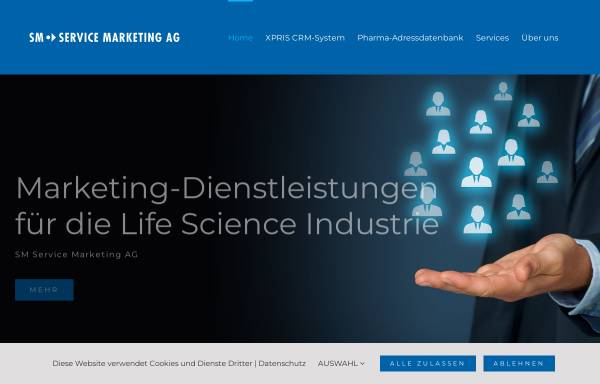 Vorschau von www.smmarketing.ch, SM Service Marketing AG