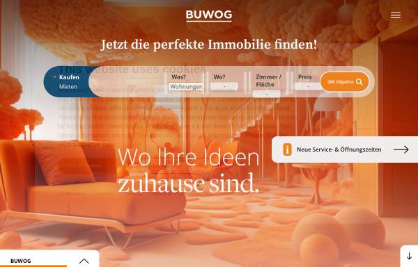 Vorschau von www.buwog.at, BUWOG - Bauen und Wohnen Gesellschaft mbH