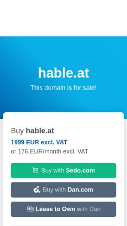 Vorschau der mobilen Webseite www.hable.at, Hable & Hable Immobilien Consulting GmbH