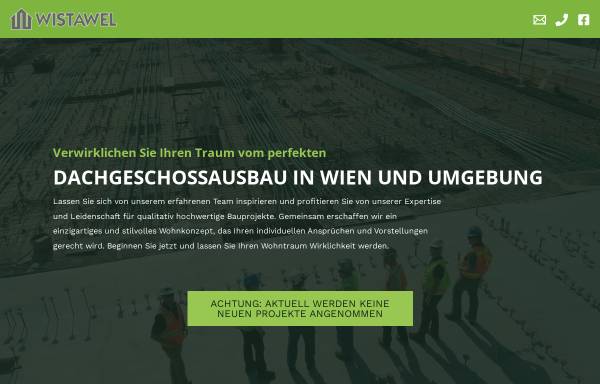 Vorschau von www.wistawel.at, Ing. Wistawel und Co. Bauunternehmung GMBH