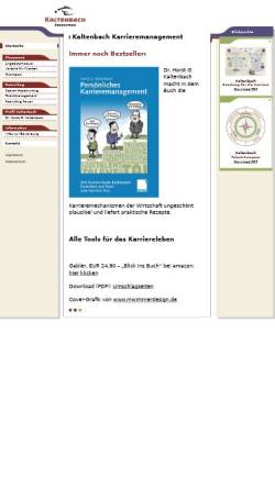 Vorschau der mobilen Webseite www.kaltenbachconsulting.de, Dr. Horst G. Kaltenbach