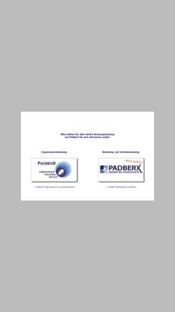 Vorschau der mobilen Webseite www.padberx.com, PadberX International Strategy & Organization Consultants GbR