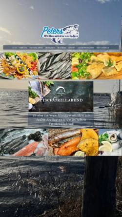 Vorschau der mobilen Webseite www.peters-fisch.de, Fischhandel Peters GbR