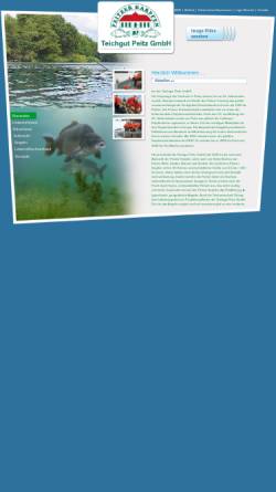 Vorschau der mobilen Webseite teichland-peitz.de, Peitzer Edelfisch Handelsgesellschaft mbH