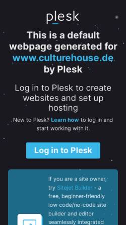 Vorschau der mobilen Webseite www.culturehouse.de, Culturehouse
