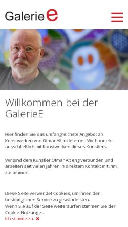 Vorschau der mobilen Webseite www.galeriee.de, GalerieE