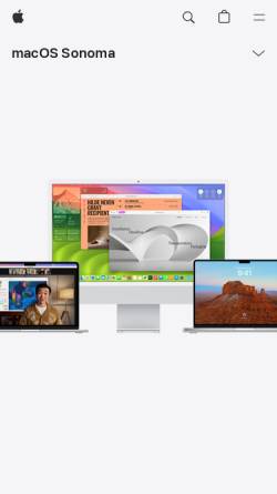 Vorschau der mobilen Webseite www.apple.com, Apple - Mac OS X