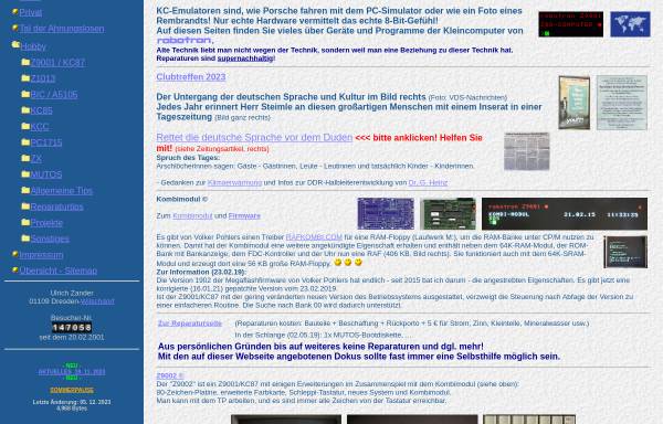 Vorschau von www.sax.de, Die Robotron-Computer Z9001, KC85/1, KC87, BIC, A5105