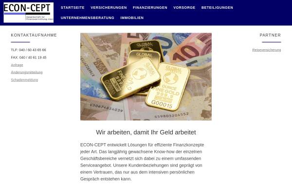 Vorschau von www.econ-cept.de, Econ-Cept - Gesellschaft für Finanzvermittlung mbH