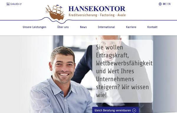 Vorschau von www.hansekontor-makler.de, Hansekontor Maklergesellschaft mbH