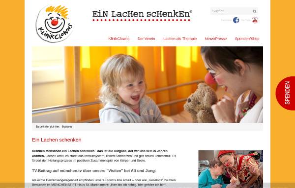 Vorschau von www.klinikclowns.de, KlinikClowns e.V.