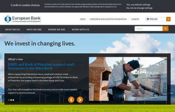 Vorschau von www.ebrd.com, Europäische Bank für Wiederaufbau und Entwicklung (EBWE)