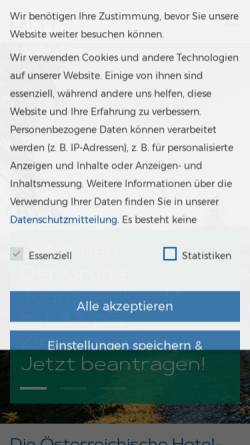 Vorschau der mobilen Webseite www.oeht.at, ÖHT Österreichische Hotel- und Tourismusbank GmbH