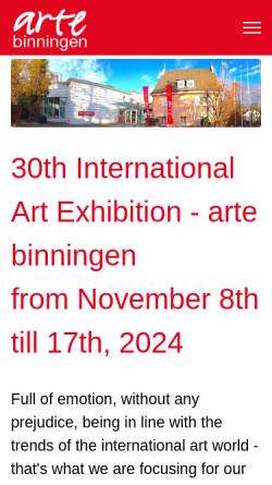 Vorschau der mobilen Webseite www.arte-binningen.ch, Comitato Genitori Binningen-Bottmingen
