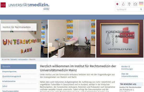 Institut für Rechtsmedizin an der Universität Mainz
