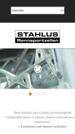 Vorschau der mobilen Webseite www.stahlus.de, Stahlus Design Marcus Paulus