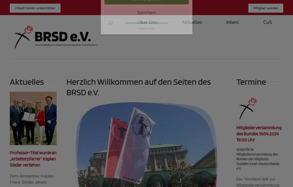 Vorschau von www.brsd.de, Bund der Religiösen Sozialistinnen und Sozialisten Deutschlands e. V.