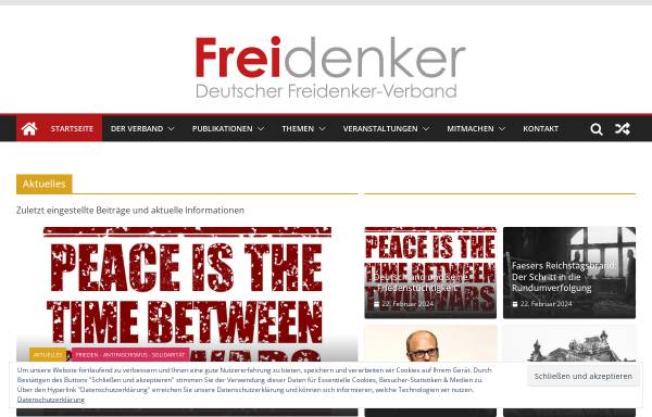 Vorschau von www.freidenker.de, Deutscher Freidenker-Verband