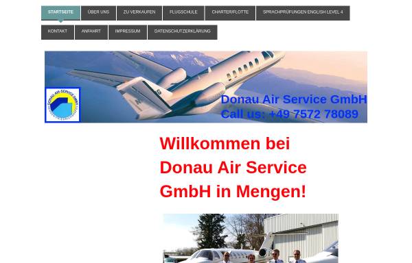 Vorschau von www.donauair.de, Donau-Air Service GmbH