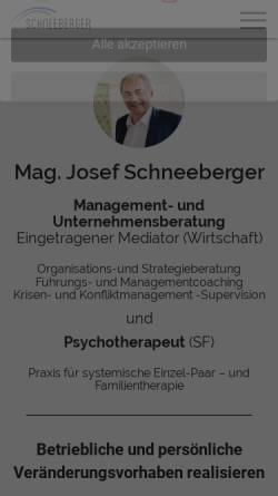 Vorschau der mobilen Webseite www.prozessbegleitung.at, Mag. Josef Schneeberger