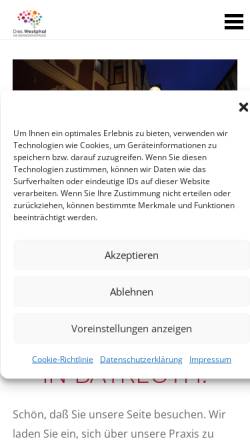 Vorschau der mobilen Webseite www.durlak.de, Kieferorthopädische Praxis Dr. med. dent. Claus Durlak