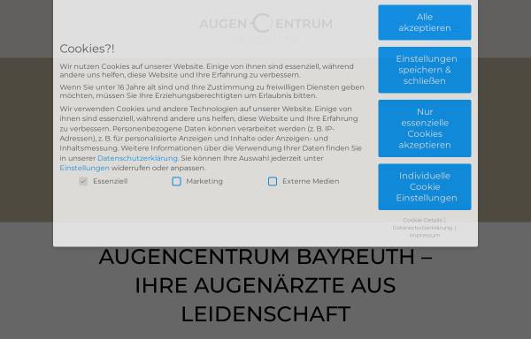 Vorschau von www.augen-operations-zentrum.de, Praxis Dr. Krehn