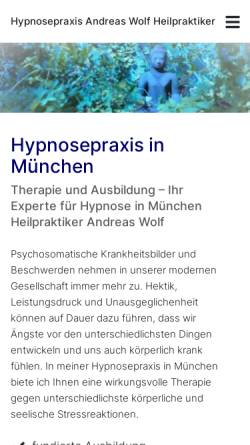 Vorschau der mobilen Webseite www.naturheilpraxis-wolf.de, Andreas Wolf