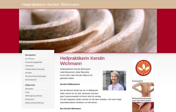 Vorschau von www.heilpraktikerin-wichmann.de, Kerstin Wichmann