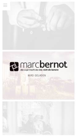 Vorschau der mobilen Webseite marcbernot.de, Marc Bernot - Kunst- und Reportagefotografie