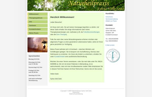 Vorschau von www.nhp-volk-seitz.de, Naturheilpraxis Sylvia Volk-Seitz