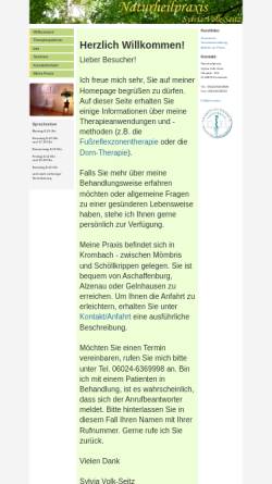 Vorschau der mobilen Webseite www.nhp-volk-seitz.de, Naturheilpraxis Sylvia Volk-Seitz