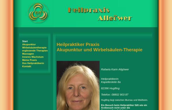 Vorschau von www.akupunktur-wirbelsaeulentherapie.de, Pramada D. Allgöwer