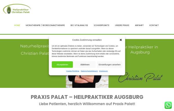 Vorschau von www.praxis-palat.de, Praxis für Ganzheitliche Medizin Christian Pala