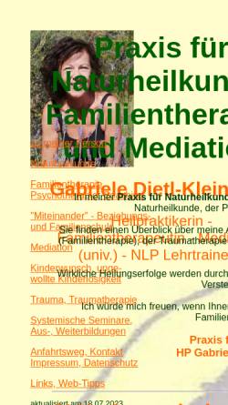 Vorschau der mobilen Webseite www.naturheilkunde-familientherapie.de, Praxis für Naturheilkunde und Familientherapie