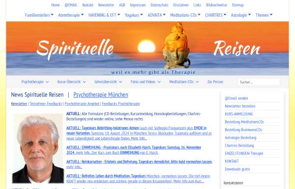 Spirituelle Reisen - Reinhold Pertler