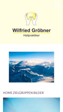 Vorschau der mobilen Webseite www.heilpraxis-groebner.de, Wilfried Gröbner
