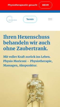 Vorschau der mobilen Webseite www.physiobasel.ch, Institut für Physiotherapie, Basel