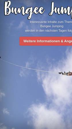 Vorschau der mobilen Webseite www.bungee-jumping.de, Bungee Jumping