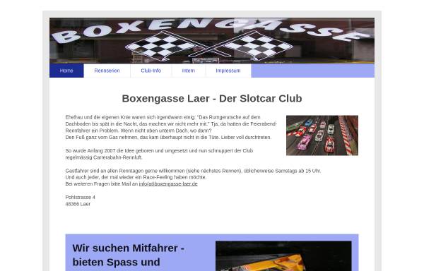Vorschau von www.boxengasse-laer.de, Boxengasse Laer